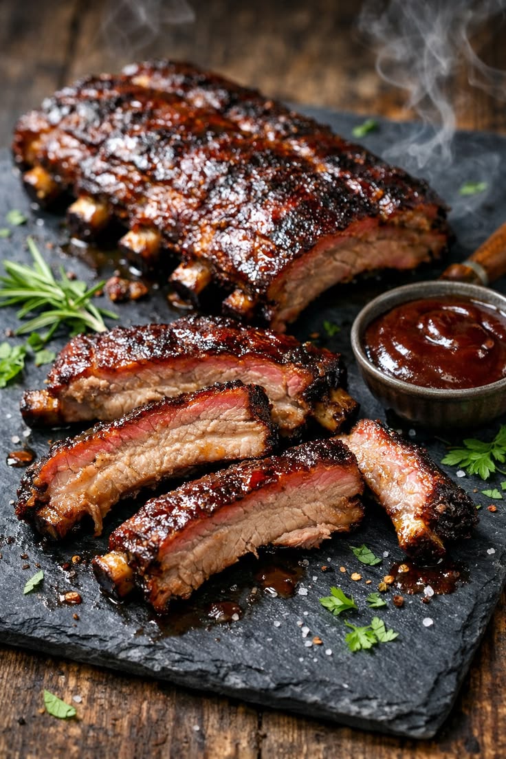 Costillar de cerdo ahumado